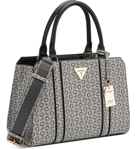 Bolsa Guess Factory Sg959806-bla Acabado de los herrajes Níquel Color Negro Correa de hombro Negro Diseño de la tela Lisa