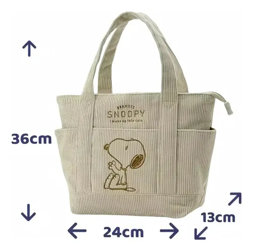 For A Corduroy Z Tote Bag With Embroidery, Super | MercadoLivre