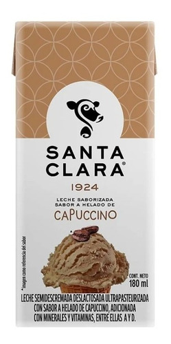 Leche Santa Clara Sabor Helado De Capuccino 180 Ml