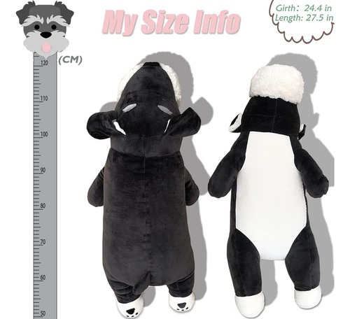 Feezush Almohada De Felpa Para Perro, Animal De Peluche Schn