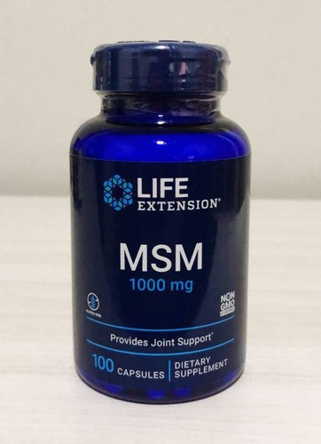 MSM 1000 mg de azufre orgánico 100 cápsulas - Life Extension