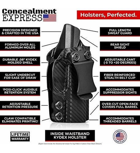 Ocultación Express Iwb Kydex Para Beretta Apx Derecha |negr