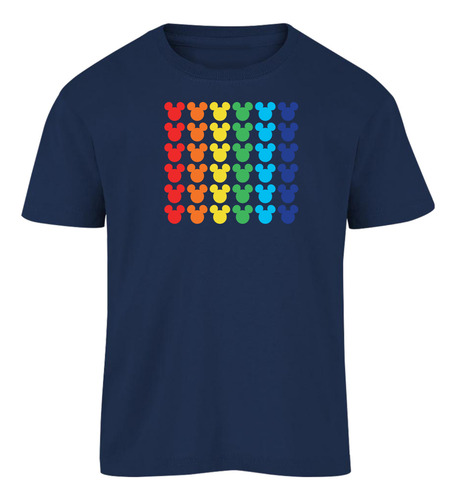 Disney Playera Infantil Icono Mickey Bandera Orgullo Oficial