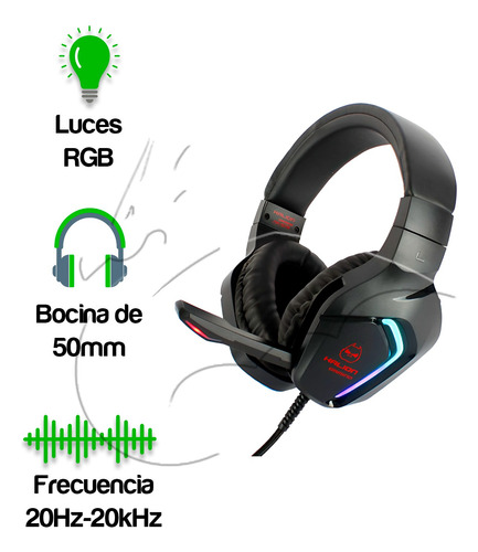 Audifono Gamer Halion 5.1 Ha-s7r Rgb