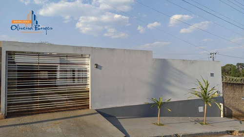 Casa À Venda Por R$240.000 Com Quintal E 2 Quartos No Residencial Arco Íris - Anápolis Go - Ca1666