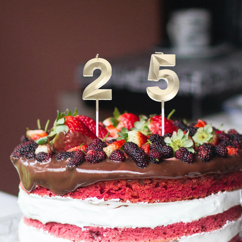 Velas De Cumpleaños Con Letrero Numérico, 9 Unidades, Tarta