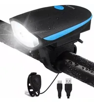 Comprar Farol Luz Led Delantera Con Boton De Bocina Bicicleta Bici