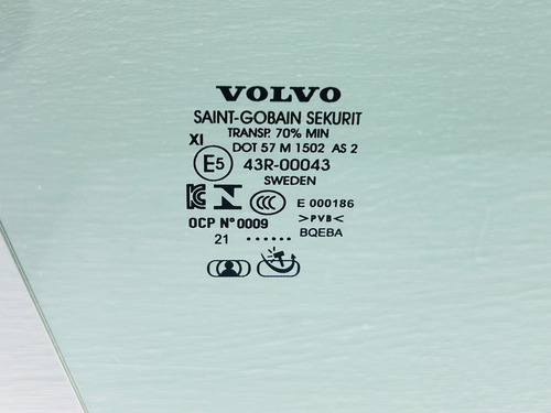 Puerta Cristal Delantera Derecha Volvo Xc90 2016-2023 (Usado)