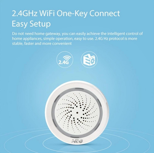 Imagen 10 de 10 de Sensor Alarma Wi-fi Inalámbrica Con Aplicación Smart Life
