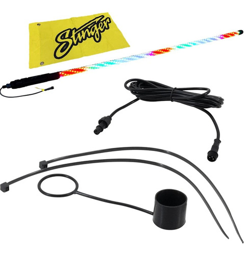 Antena De Latigo Rgb Stinger 132 Cm