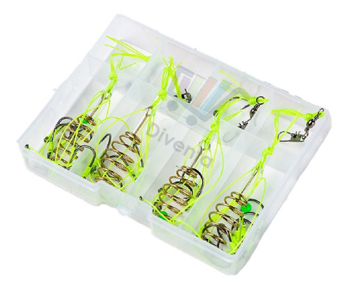 Linea Coreana Para Carpa Boga Anzuelos Resorte + Regalo