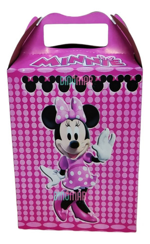 50 Caja Dulcera/lonchera Minnie Mause. Fiesta,dulces, Mimi