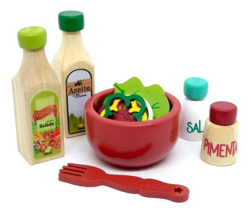 Brinquedo Comidinhas Infantil - Kit Salada New Art Toys