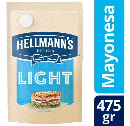 Pack X 18 Unid. Mayonesa  Light Dp 475 Gr Hellmanns Mayones