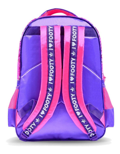 Mochila Espalda 18 Unicorn Lentejuelas Fucsia Luces Footy