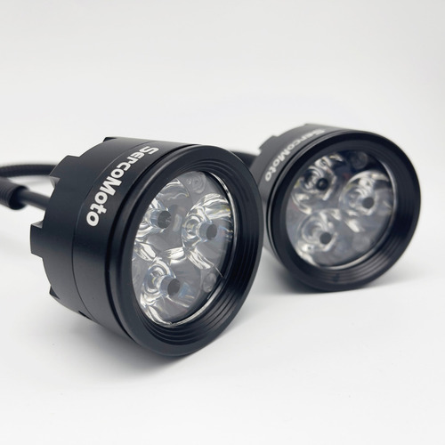 Faros Auxiliares De Moto Sercomoto Sm3121s 3 Leds Xp-g2 30w