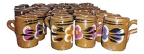 Comprar Jarrito Tequilero Mezcalero 150 Pzs  Barro Floreado 30 Ml 