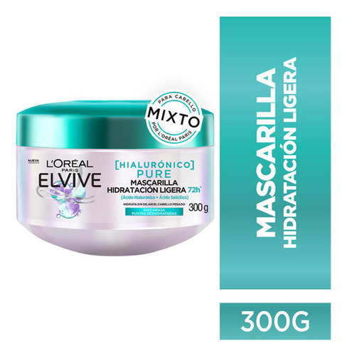 Mascarilla Elvive Hialurónico Pure 300 Ml