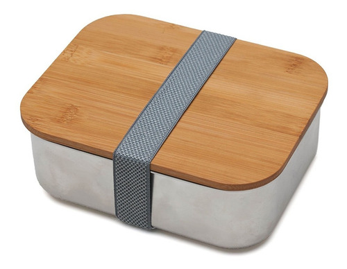 Imagen 2 de 9 de Contenedor De Alimentos Boite De Acero C/elastico | Giveaway