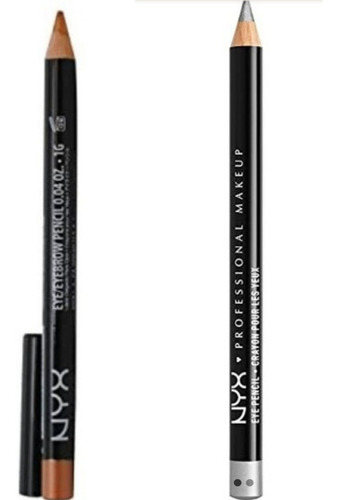 Pack De 2 Delineadores Nyx Para Ojos, De Larga Duracion