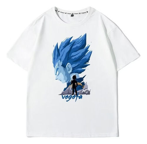 Camiseta Manga Corta De Algodón Dragon Ball Prince Vegeta