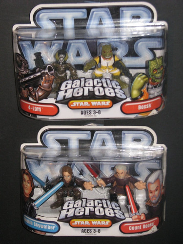 Anakin Dooku 4 Lom Bossk Star Wars Galactic Heroes Hasbro
