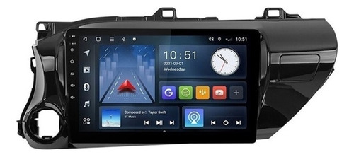 Estereo Android Toyota Hilux 2016-21 Wifi Carplay Gps 2+32g