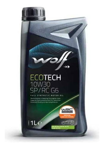 Aceite Full Sintético 10w30 Sp/rc G6 Wolf 1l