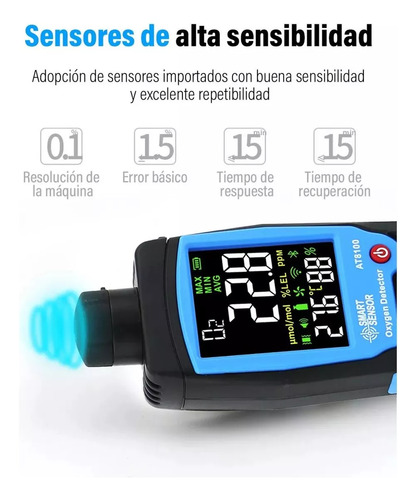 Digital Detectores Oxígeno Portátil Alta Calidad Y Sensible