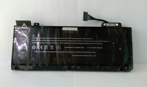 Bateria Para Macbook Pro A1322 Modelo A1278 Año 2009 - 2012 