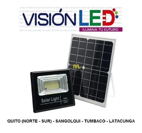 Imagen 1 de 8 de Reflector Led Panel Solar 20w 40w 60w 100w 200w + Control