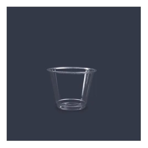 Vaso De Plástico 7oz Tipo Cristal Con Tapa Plana, 1000 Jgos 