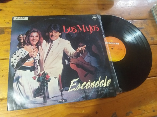 Los Majos Escandalo Vinilo Lp Promo 1989 Cumbia Como Nuevo