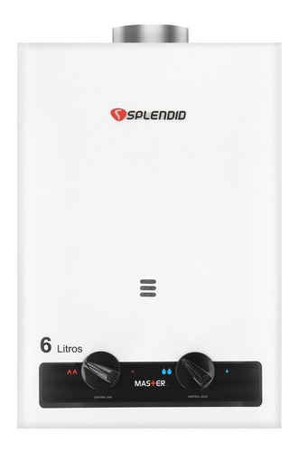 Calefont 6lts Splendid Master Mv Sb 6 Blanco A Gas Glp