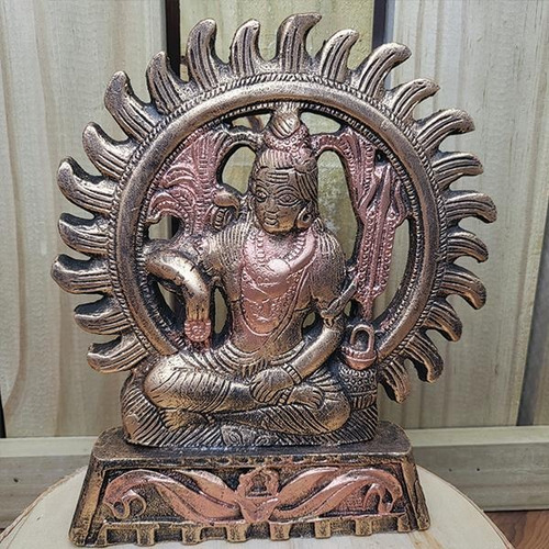 Estátua Shiva No Círculo De Fogo 19cm 14029