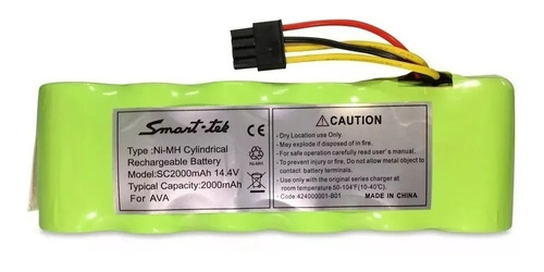 Imagen 3 de 6 de Bateria Original Smart Tek Ava Aspiradora Robot