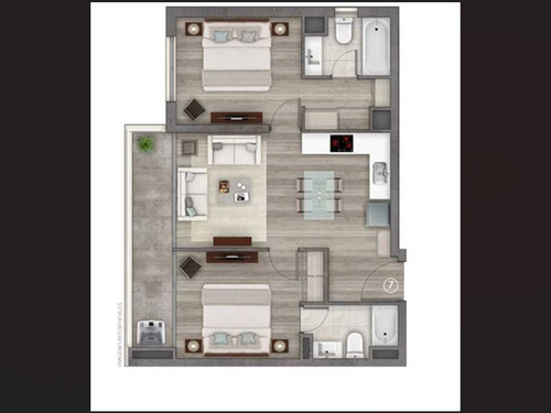 Departamento Estilo Mariposa Como Nuevo (80043)