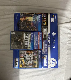 Sony Playstation 4 Ps4 Slim 1tb - Mega Pack | Gta V Fortnite