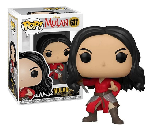 Boneco Funko Pop Mulan Warrior 637 - Original Disney