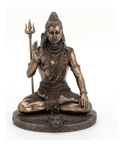 Veronese Design Lord Shiva In Meditation Pose Statue Sculptu