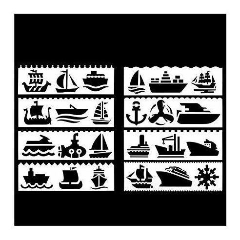 8 Plantilla Para Barco Mezcla Nautica Dibujo Pintura