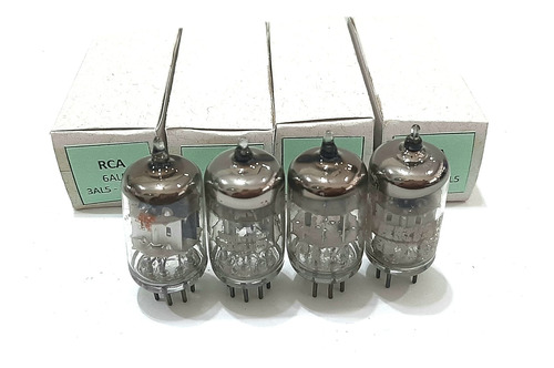04 Valvula Rca Radio Valvulado 6al5 Eaa91 Eb91 3al5 12al5 (Usado)