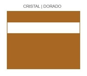 Imagen 2 de 6 de Plástico Bicapa Laserable Econoply Cristal / Dorado 60x40cm