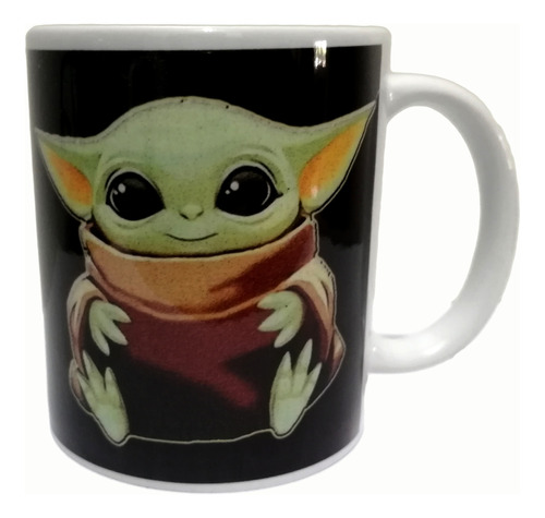Taza Mug Sublimada 11 Oz Baby Yoda Star Wars Personalizada