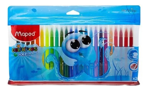 Maped Color'peps Ocean 24 Plumones (marcadores) Brillantes