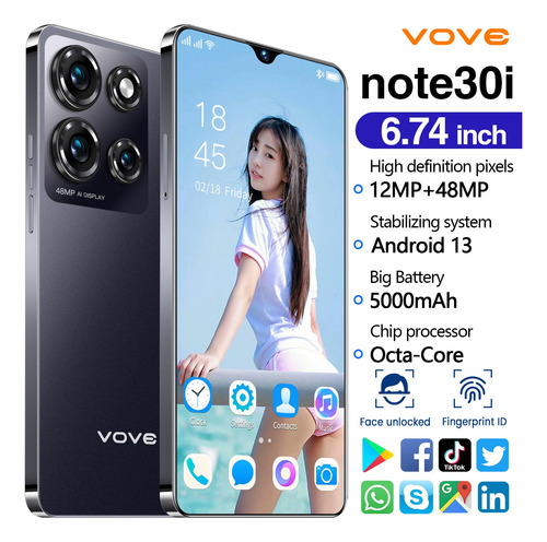 Note 30i Dual Sim 512gb/12gb Global Desbloqueado Celulares 2025 Más Popular Smartphone Android 13 Soporta Red 5g Ofertas Barato Promocionales