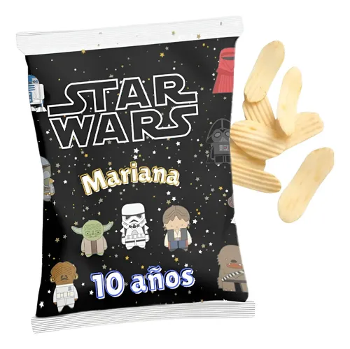 Bolsas De Papas Personalizadas (chip Bags) Star Wars 30pz Star Wars 2