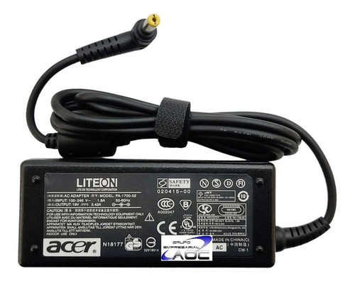 Argador Adaptador Acer Gateway 19v 3.42a 5.5*1.7 Original