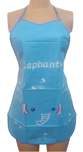 Mandil Elefante Color Azul Delantal R445