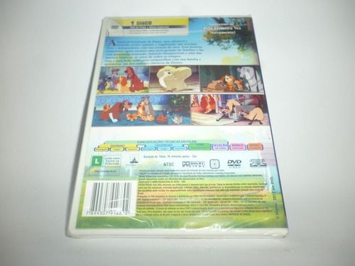 Dvd A Dama E O Vagabundo Edição Especial Br Lacrado